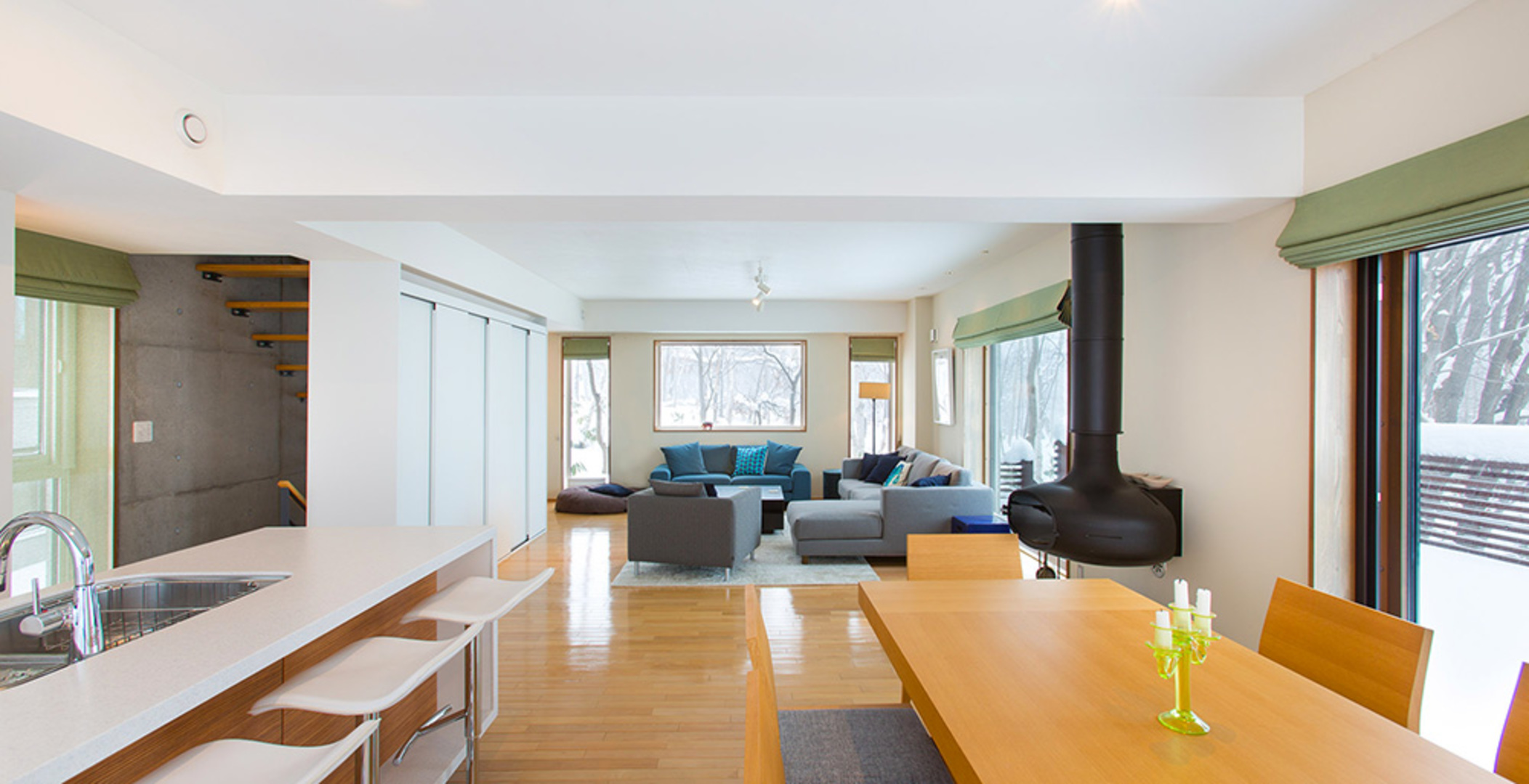 Luksuzna 4-posteljna smučarska koča v Hirafu, Niseko Chalet 1006