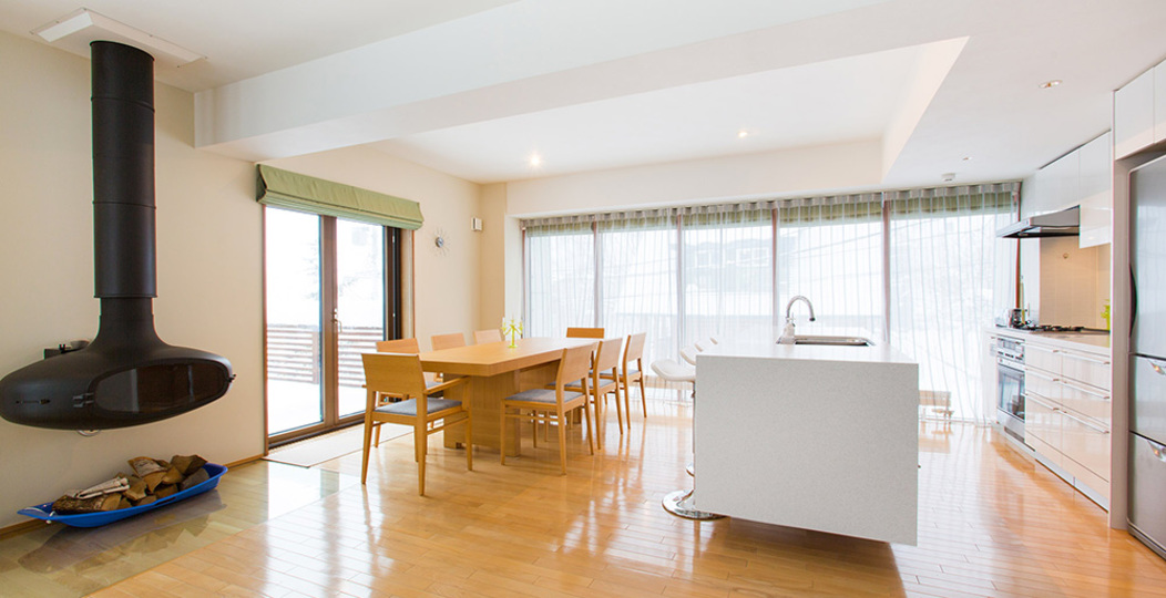 Luksuzna 4-posteljna smučarska koča v Hirafu, Niseko Chalet 1006