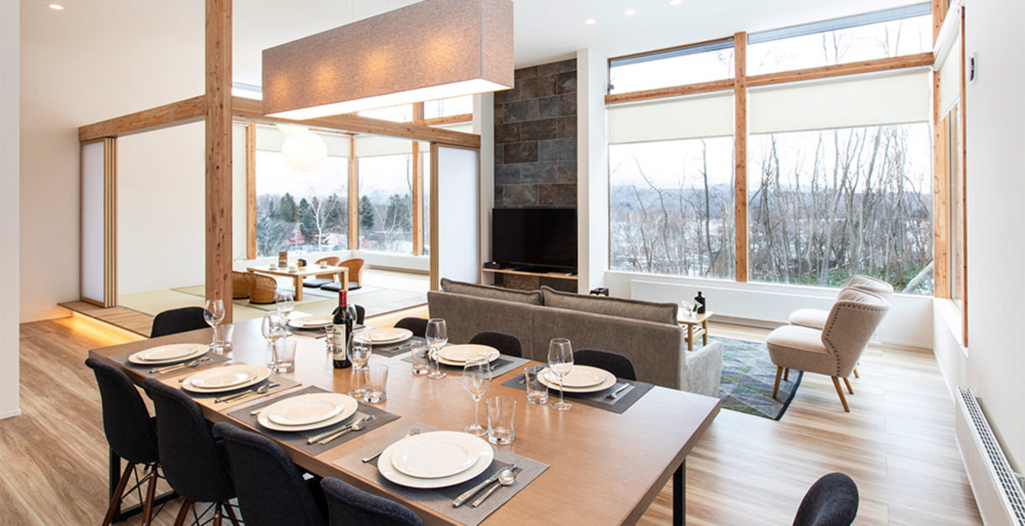 Luksuzna 4-posteljna smučarska koča le nekaj minut od smučišč, Niseko Chalet 1011
