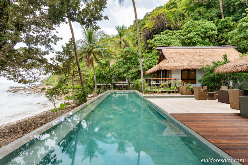 Vrhunska zasebna vila na plaži Pangulasian Island Resort, vila El Nido 1015