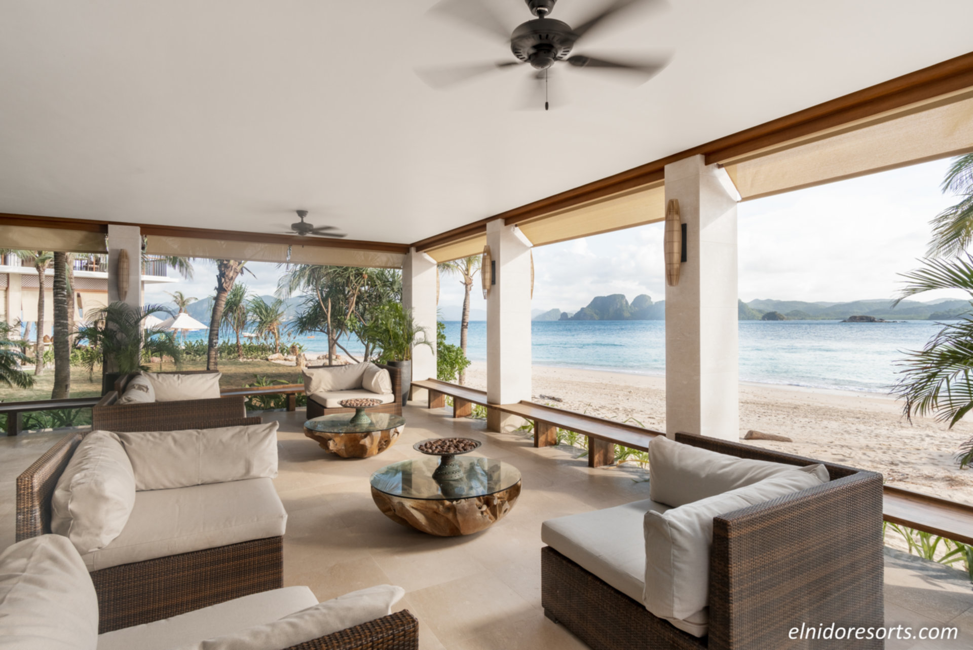 Vrhunska zasebna vila na plaži Pangulasian Island Resort, vila El Nido 1015