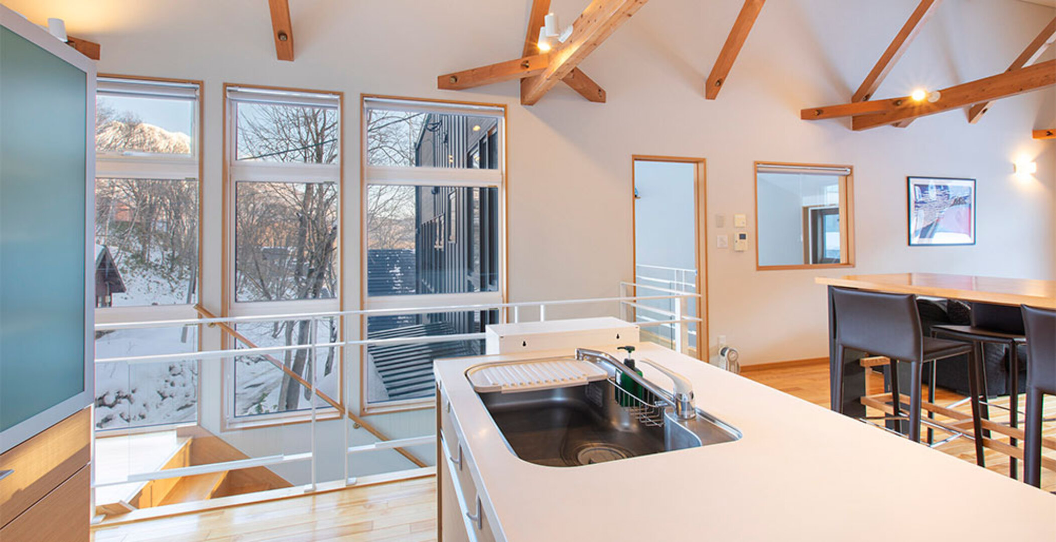 4 počitniška koča v Hirafu, blizu smučišča, koča Niseko 1020