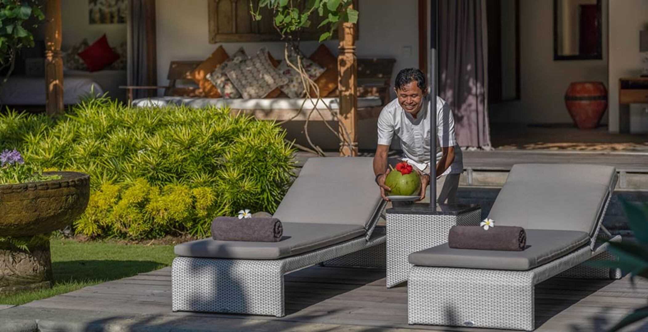 Všeč vam bo ta pristna vila s 5 zvezdicami, polno osebje in zasebni kuhar, vila Bali 2124