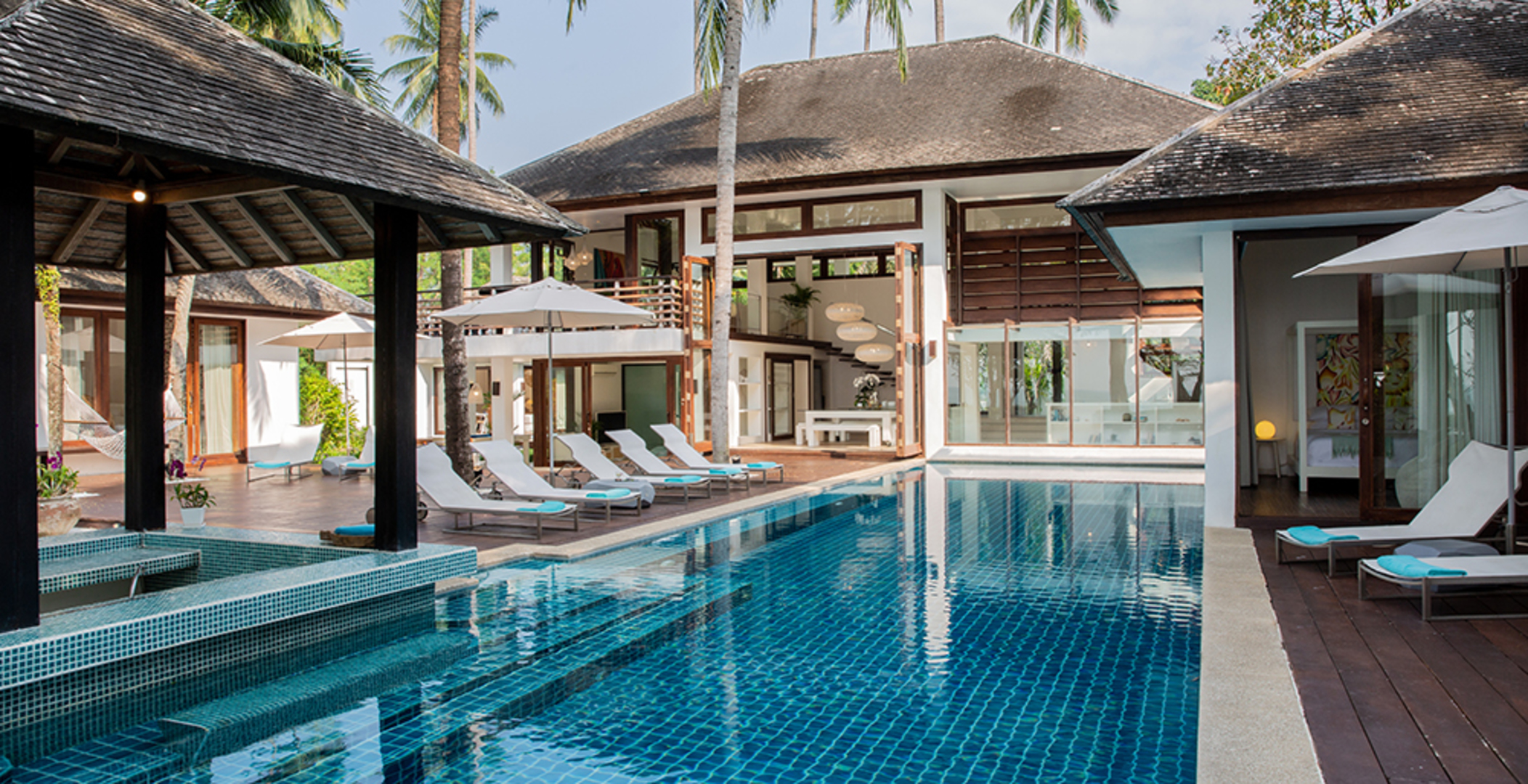 Končno lahko vi in vaši prijatelji najamete luksuzno vilo z 24/7 vratarjem in zasebnim kuharjem, Koh Samui Villa 1019