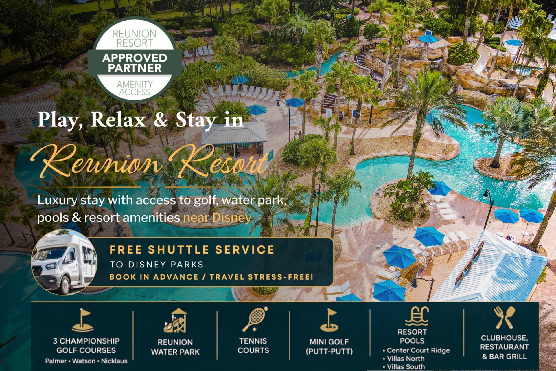 Luksuzna vila na Reunion Resort and Spa z zasebnim bazenom, Orlando Villa 5473