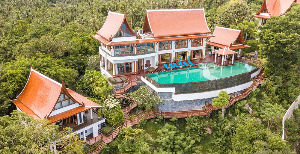 Luksuzna vila v Chang Wat Surat Thani z zasebnim bazenom, Koh Samui Villa 1013