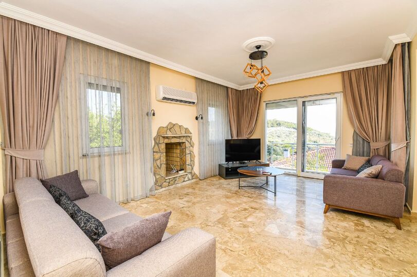 Ekskluzivna vila s 3 spalnicami in pogledom na plažo Patara, vila Fethiye 1007