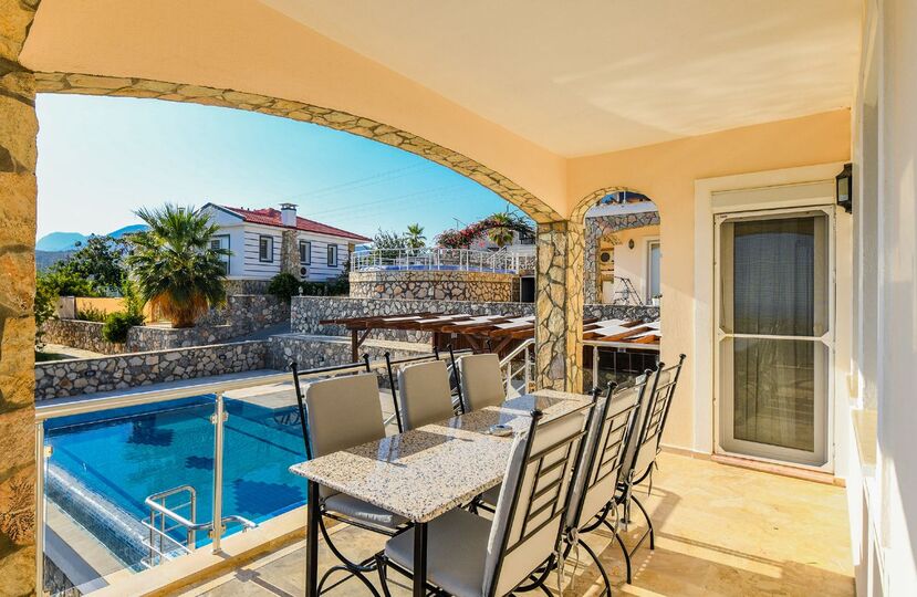 Ekskluzivna vila s 3 spalnicami in pogledom na plažo Patara, vila Fethiye 1007