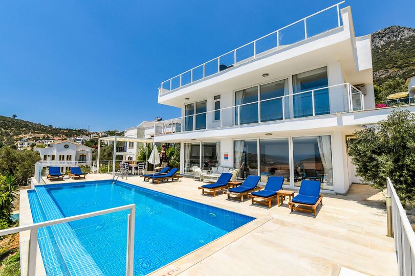 Vrhunska vila z osupljivim razgledom, Antalya Villa 1072, Kalkan, Türkiye