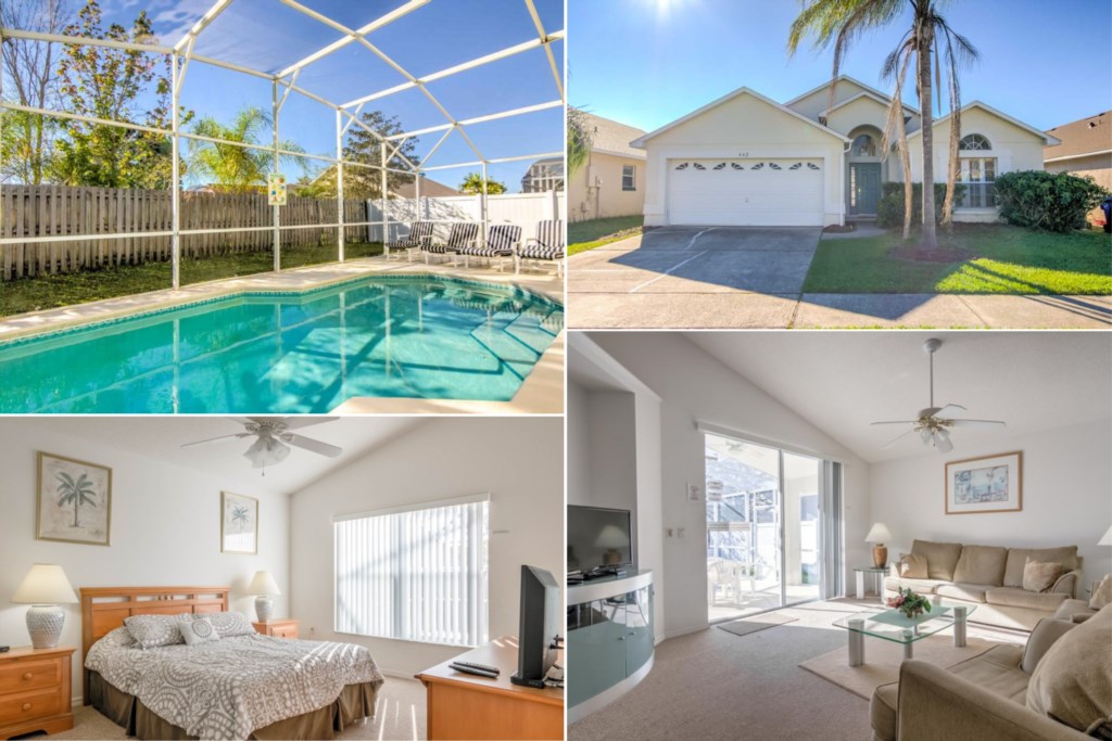 Vila s 5 zvezdicami in zasebnim bazenom na Eagle Pointe, vila 6048 na Floridi