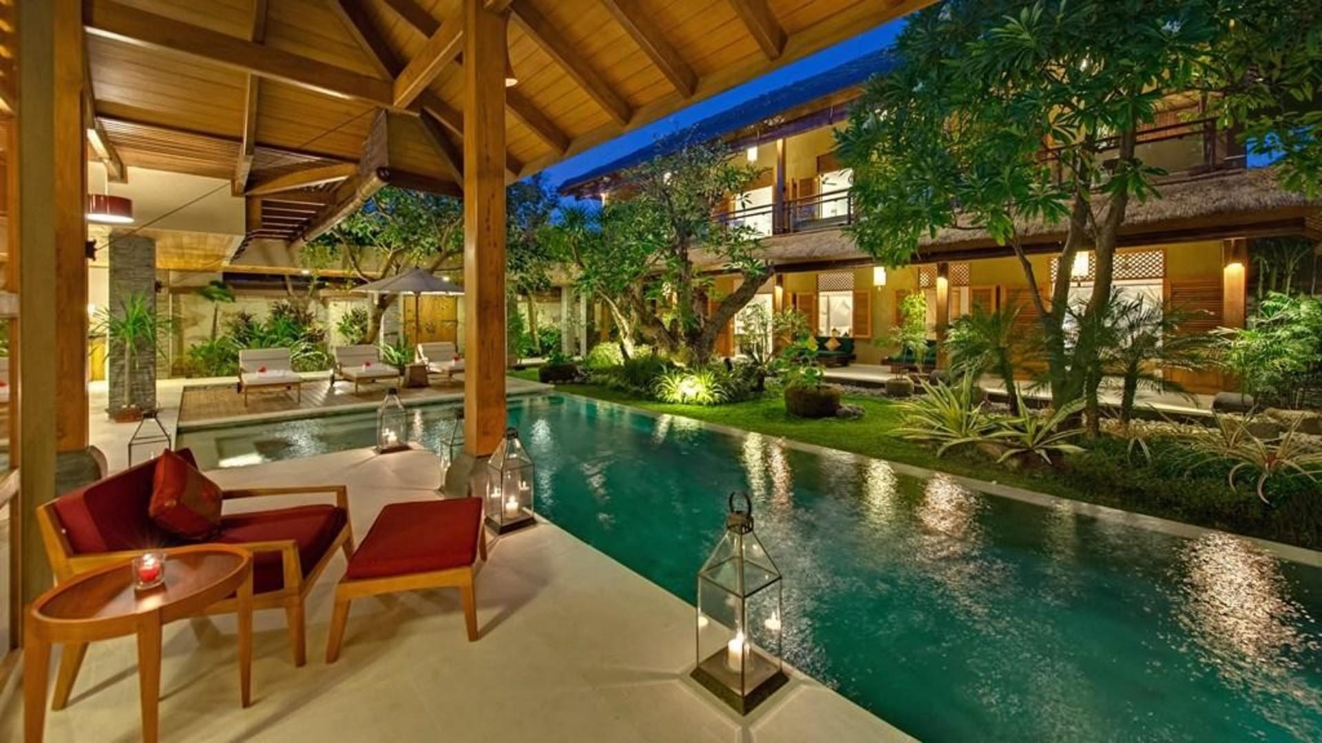 Mirna vila z bleščečim bazenom, Bali Villa 2139