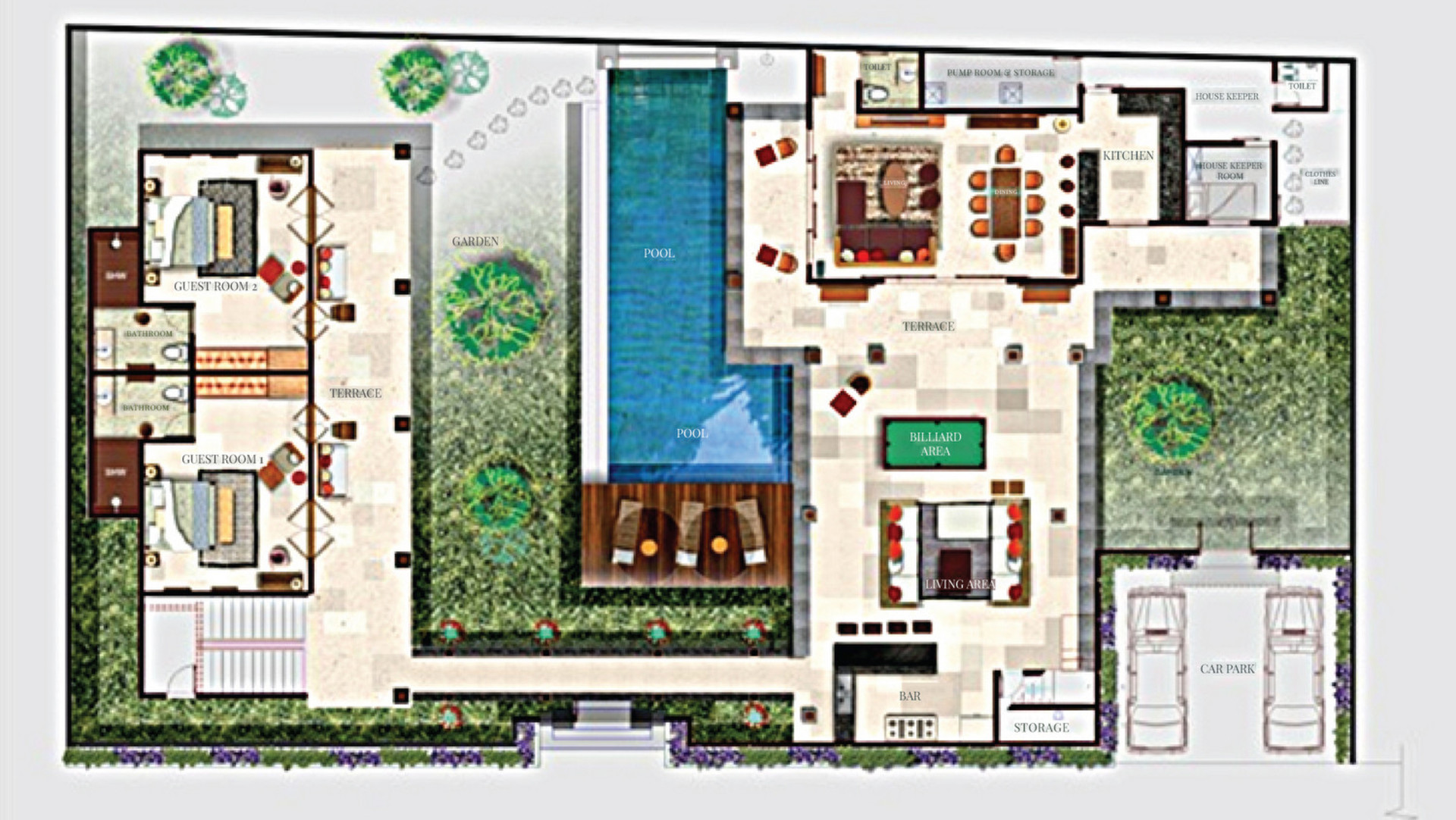 Mirna vila z bleščečim bazenom, Bali Villa 2139