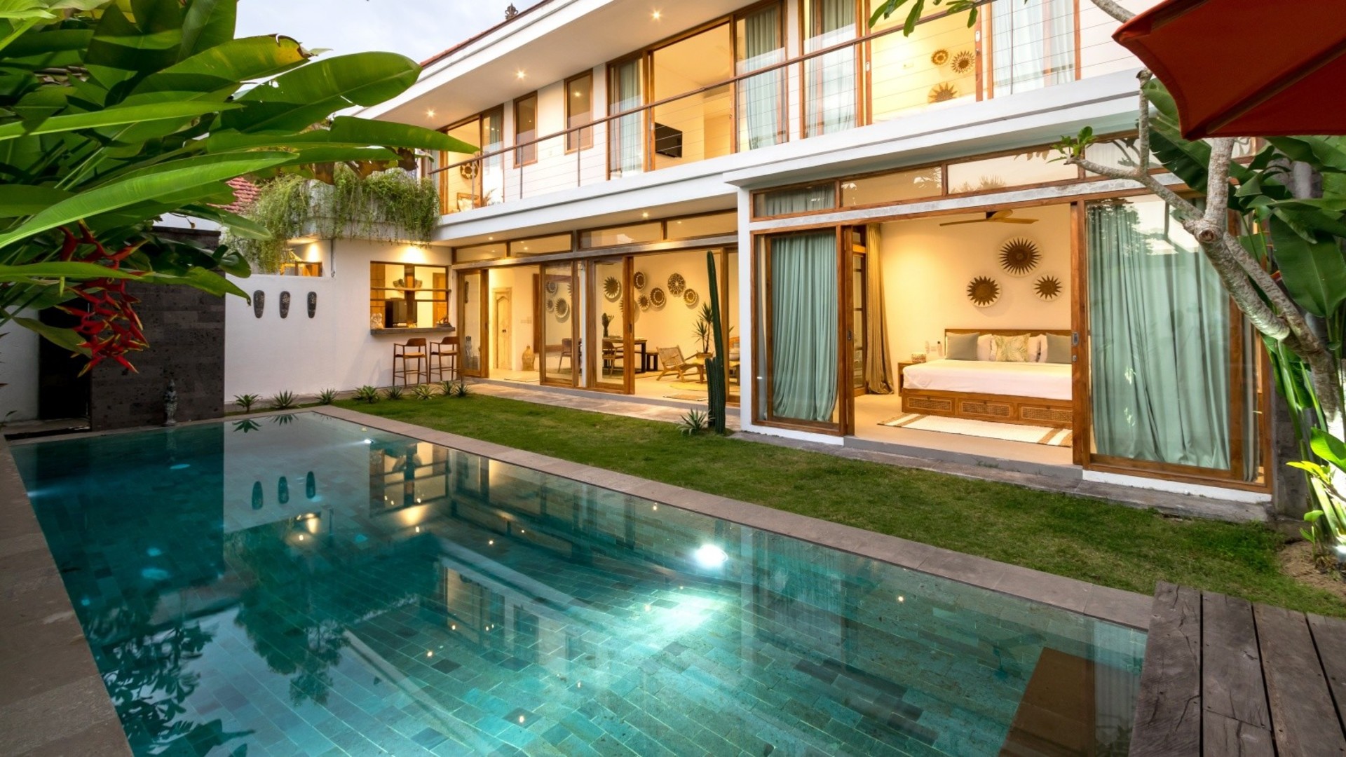 Uživajte v popolnoma opremljeni 4-sobni vili z bazenom in vrtom, Bali Villa 2236