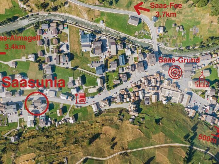 Mirna vila z 2 spalnicama v Saas-Grundu, 1415