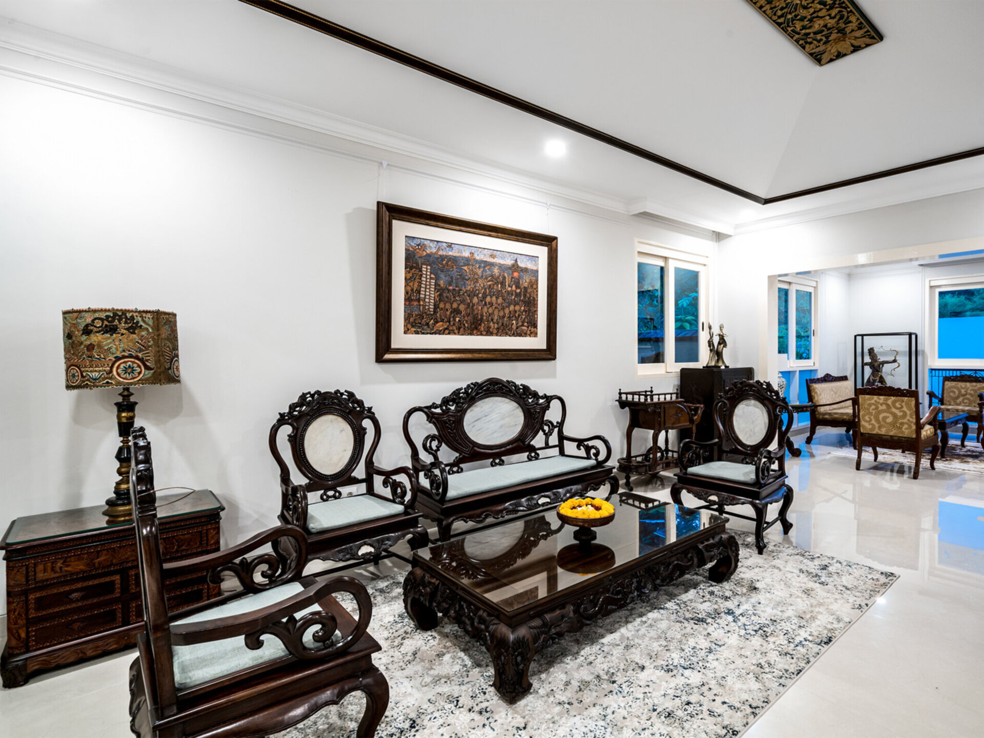 Pala Ubud - Villa Agung - Intimate upstairs lounge