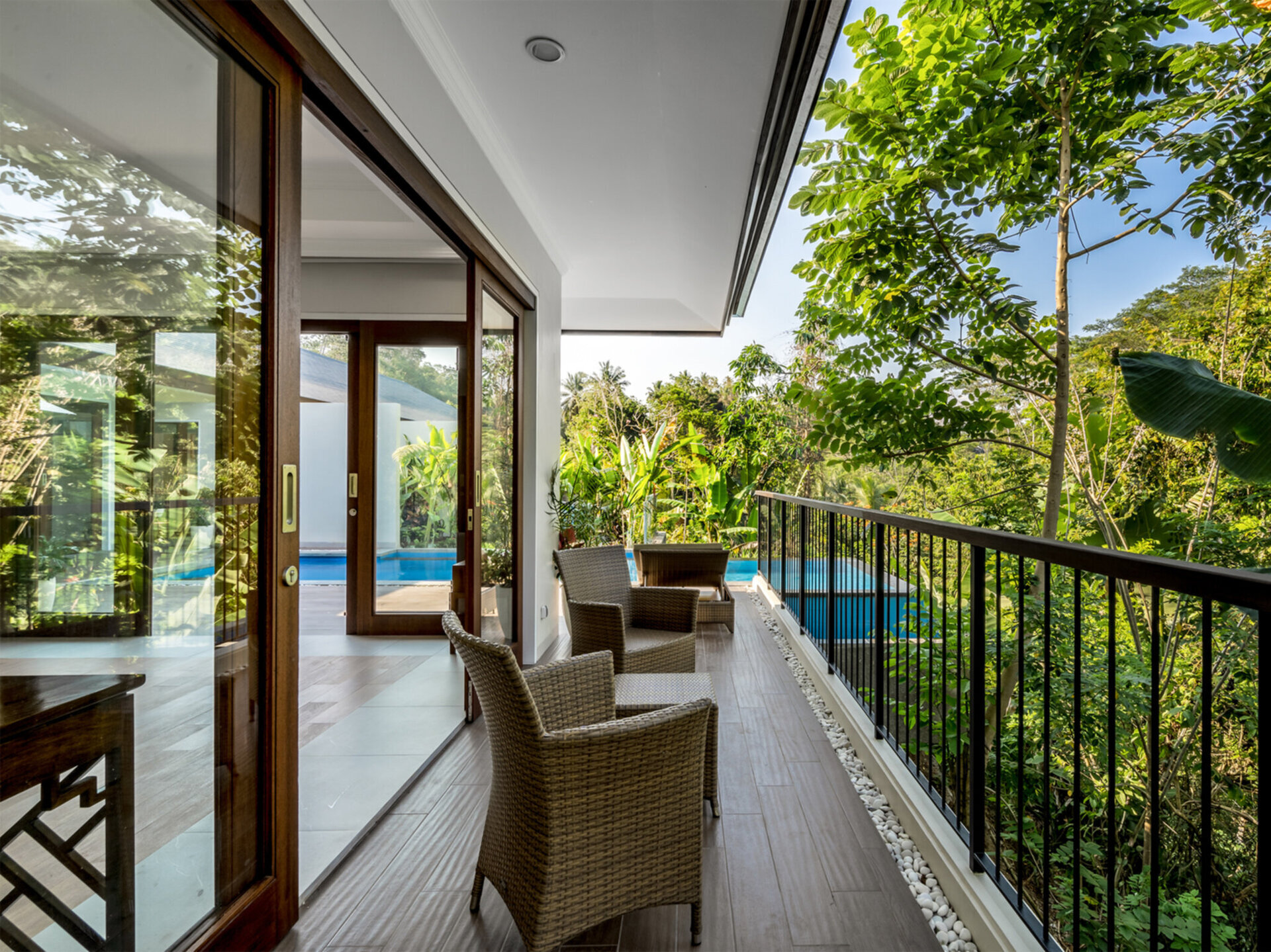 Pala Ubud - Villa Seraya B - Serene balcony to  rest and reflect