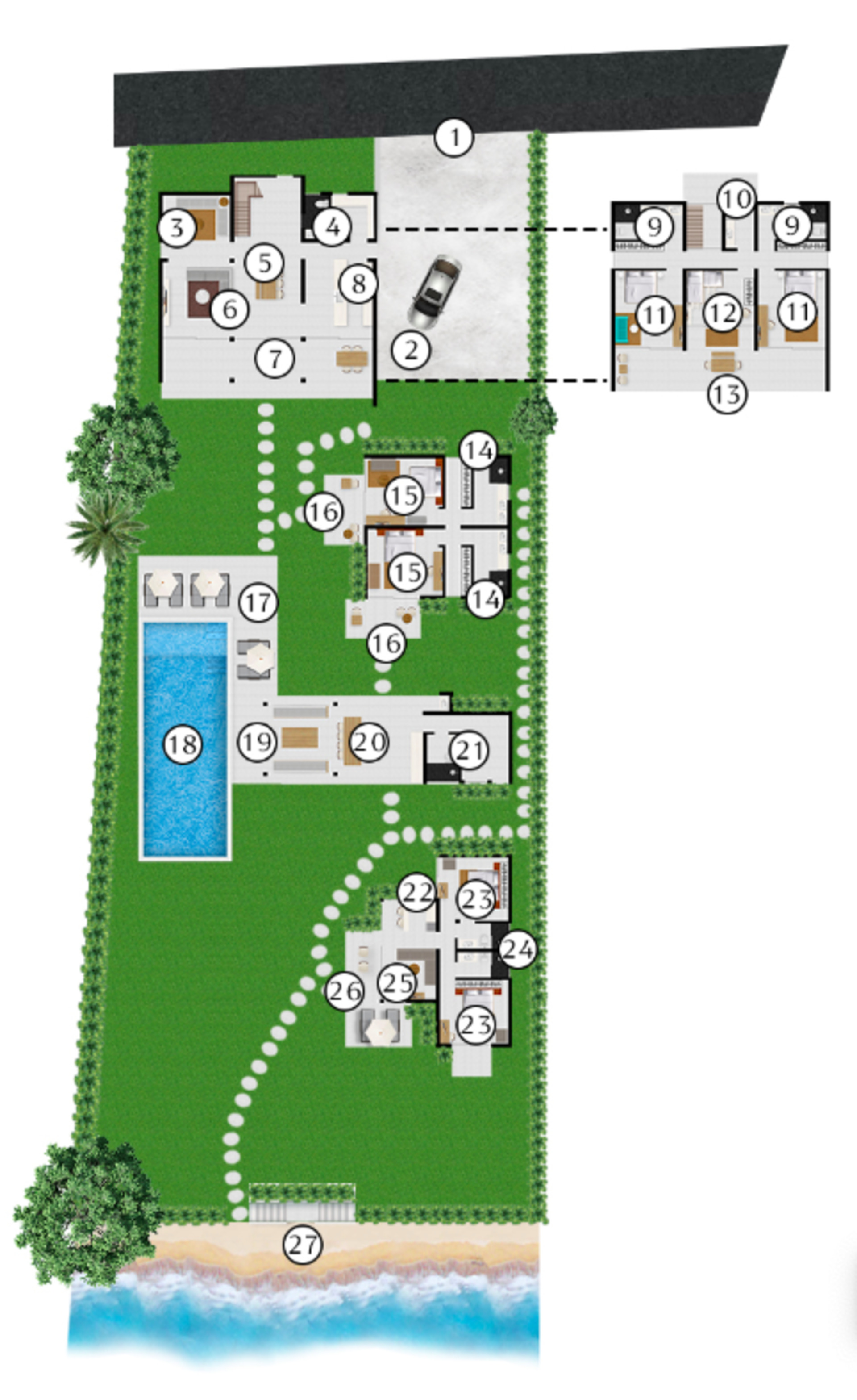 7 Bedroom Bliss v Surat Thani, 1000