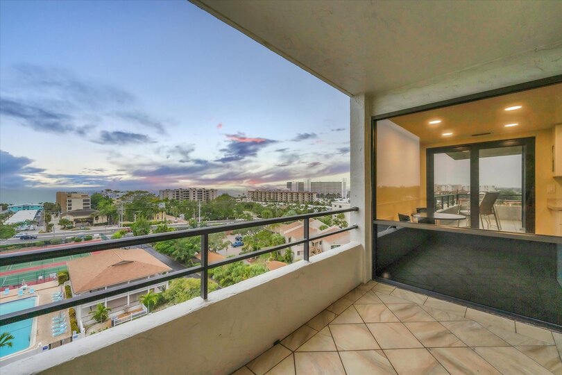 The Twin Room Has a Private Patio With Another Great View