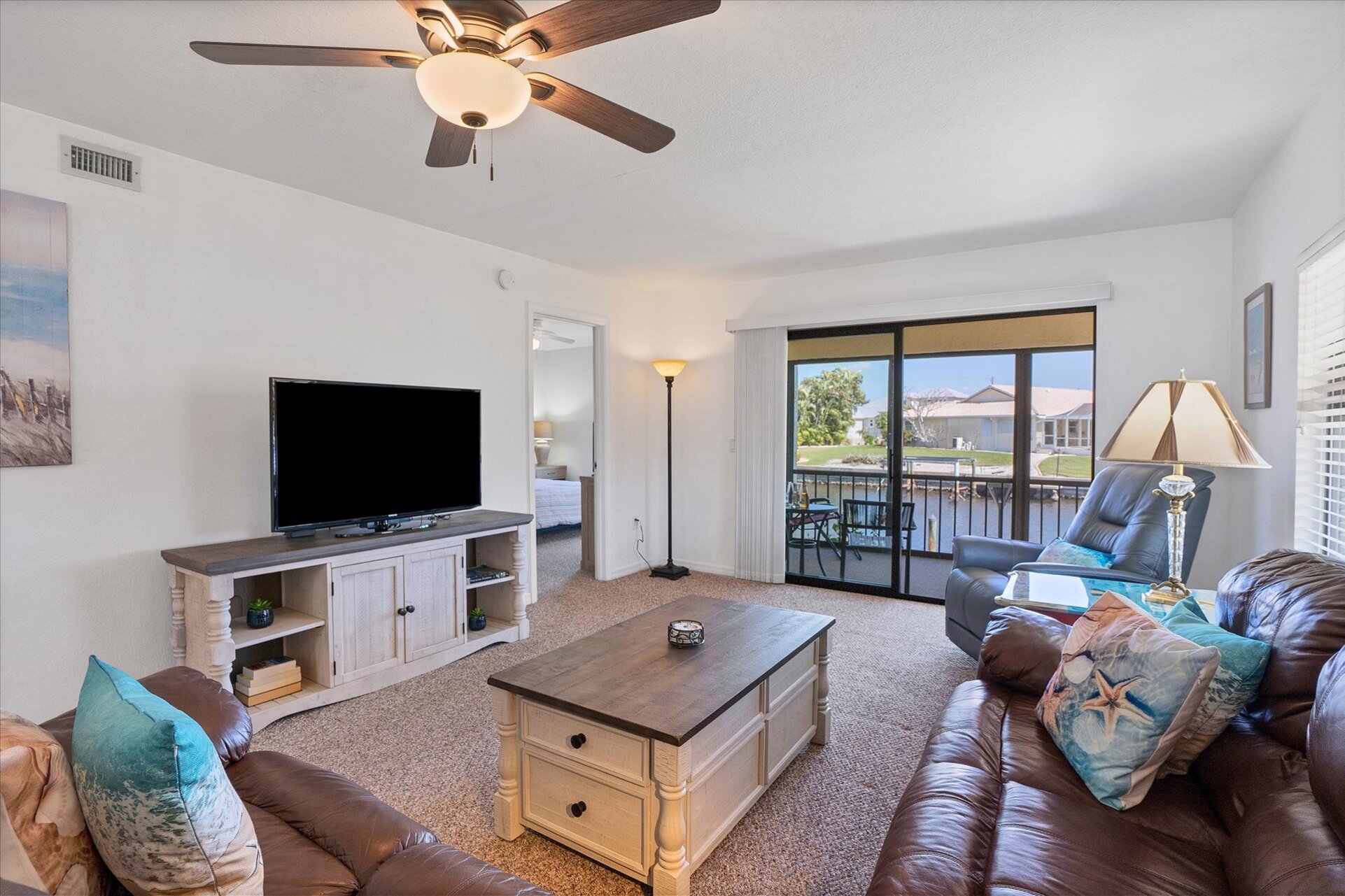 Comfortable Sectional couch in the living room