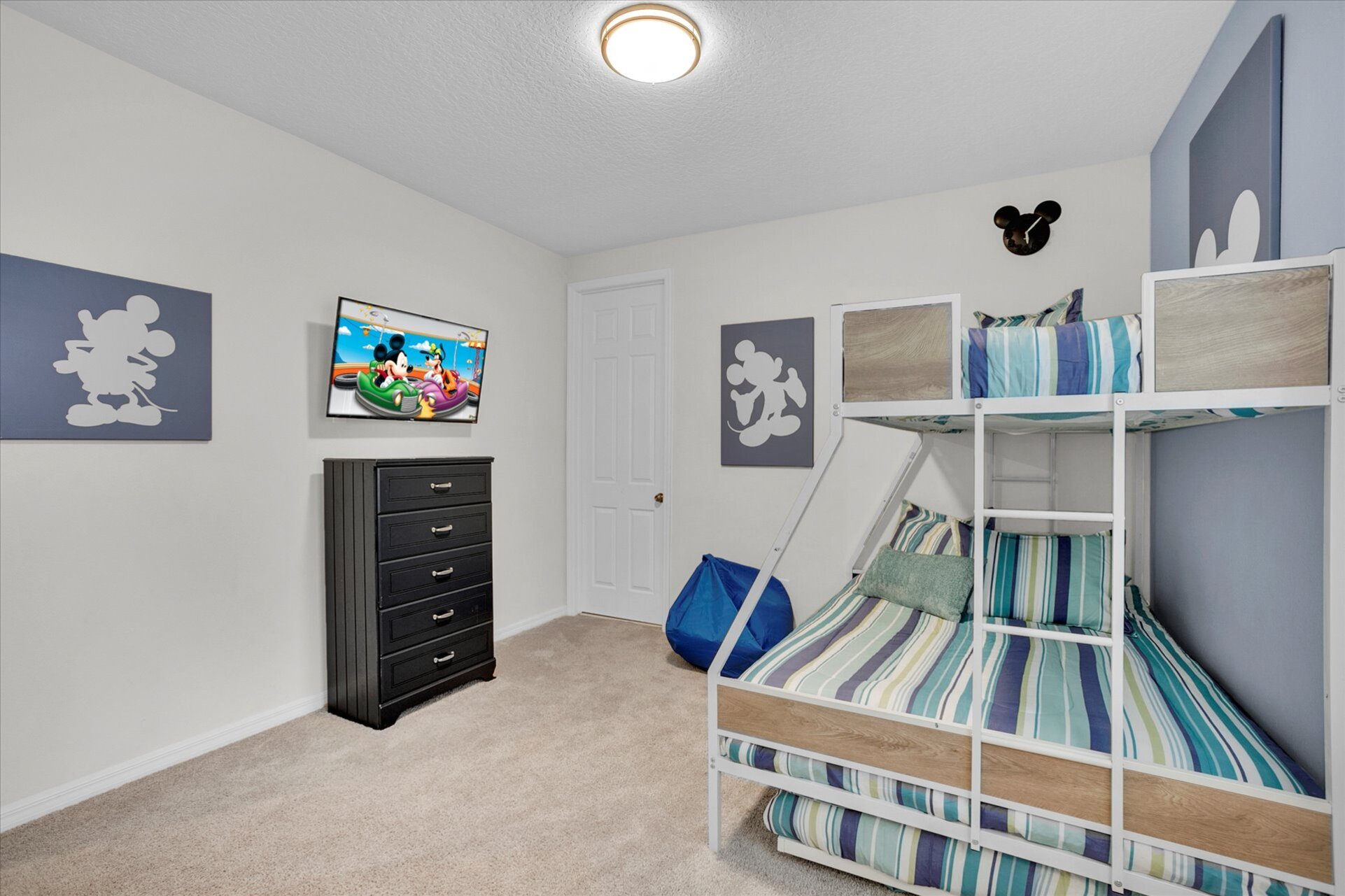 Twin/Double  Bunk + Twin Trundle Bunk  Bedroom 3 (Angle)
43" Roku TV