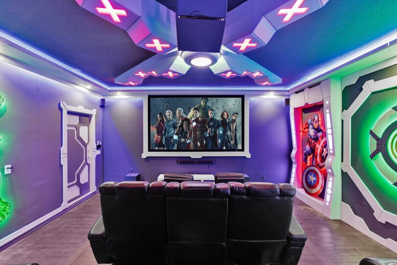 Theater Room - Avengers, Downstairs, 75" SMART TV
