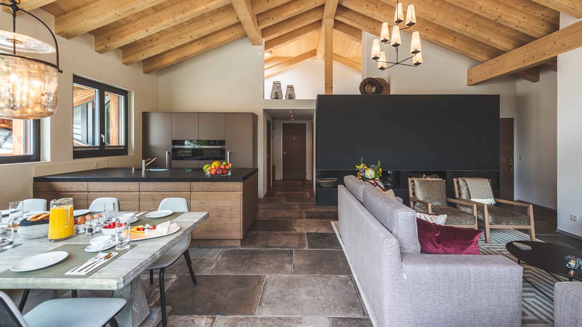Doživite razkošje z razgledom na gore, Valais Chalet 1395