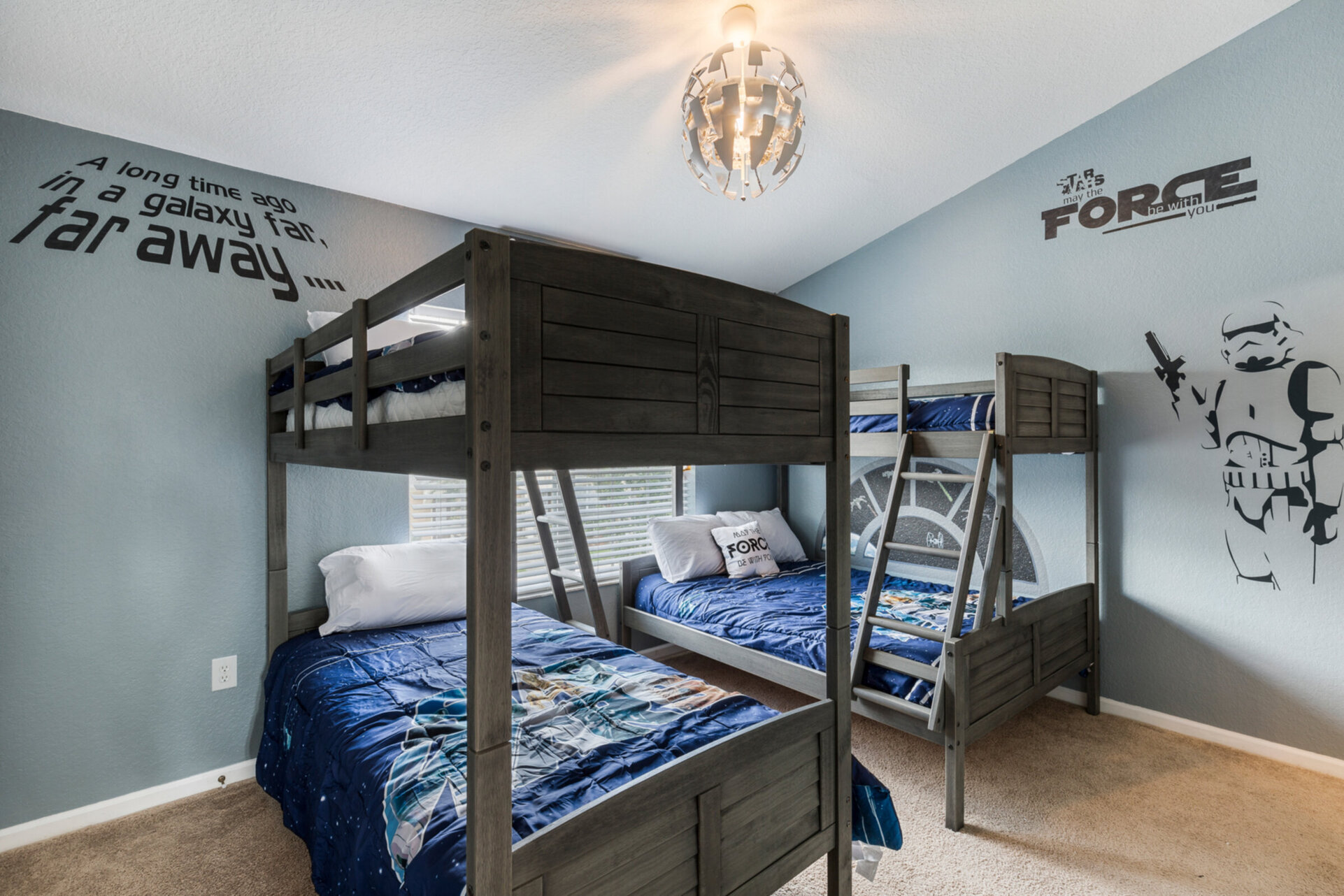 Kids will love this galactic bedroom designed just for them