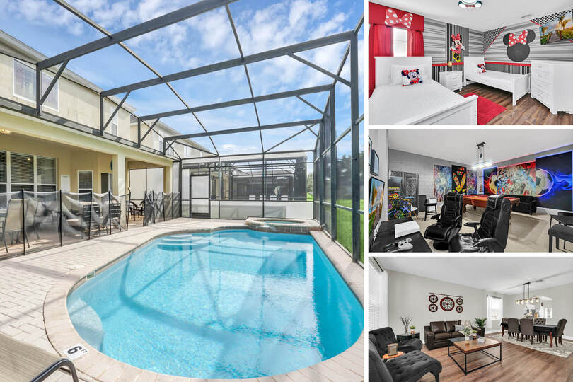 Sanjska vila s 6 spalnicami v Orlandu, 6495, Kissimmee, United States