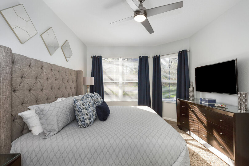 This master suite is located on the first floor