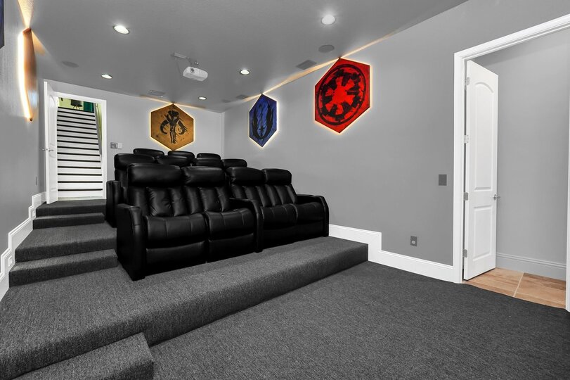 Watch your favorite movie in the theater located on the ground floor