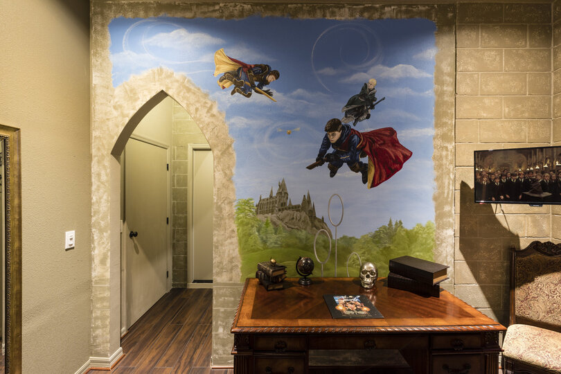 Magical details are found throughout the room