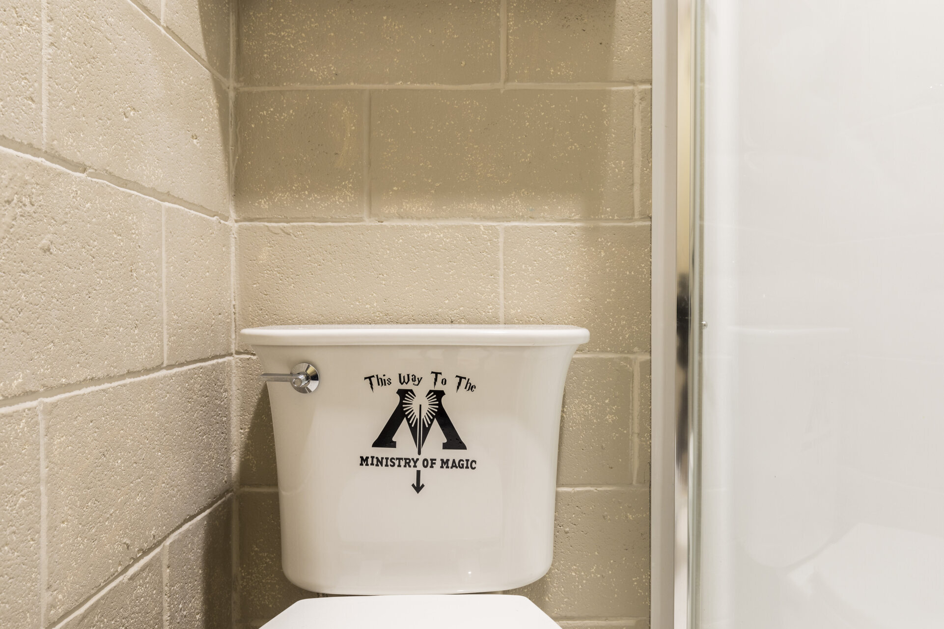 Even the kids bathroom features fun details
