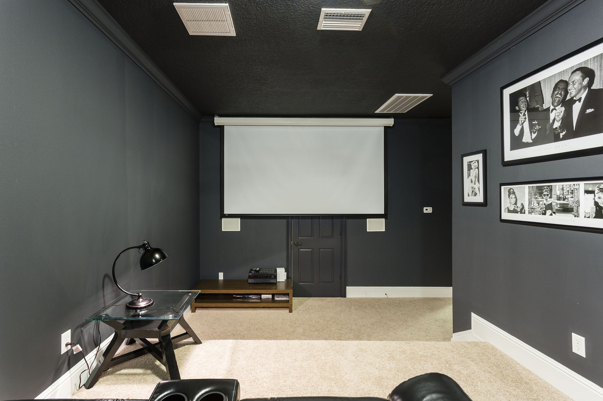 Kickback and watch a movie together on your projection screen