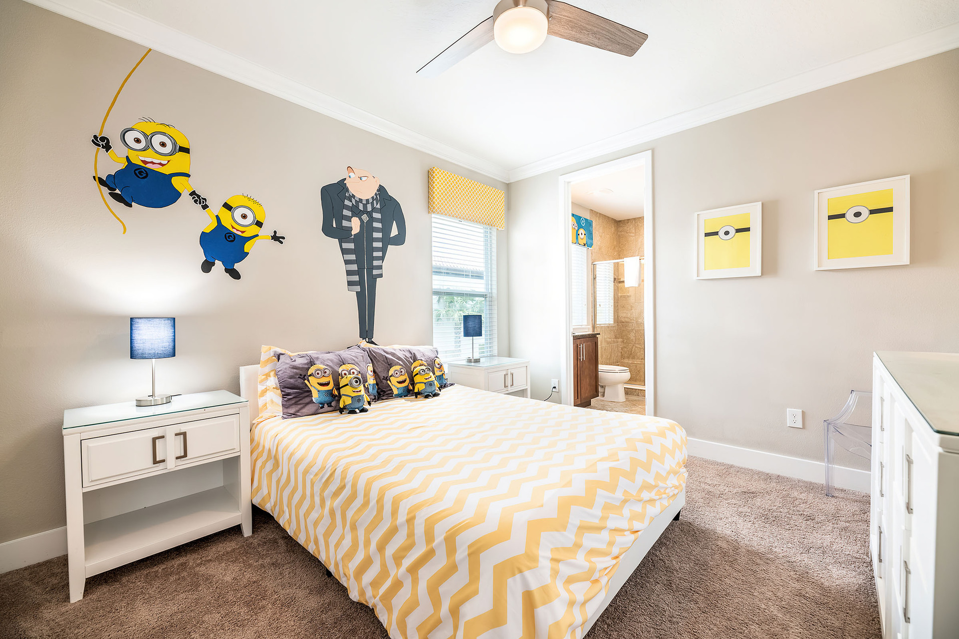Bedroom 5 features a queen size bed
