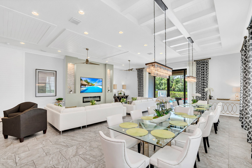 Beautiful dining table to seat up to 16 guests