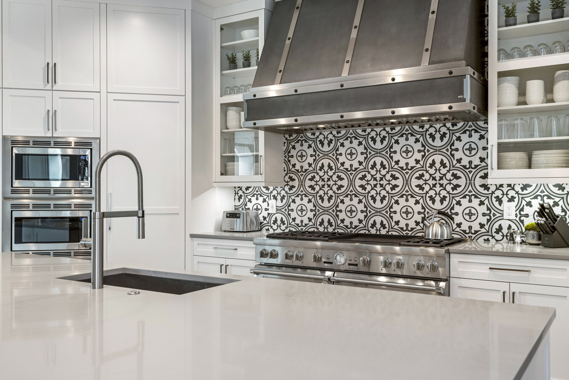 Truly a gourmet chef's kitchen with magnificent appliances including a coffee bar