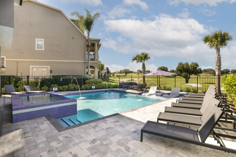 Plenty of lounge chairs for everyone to soak up the Florida sunshine