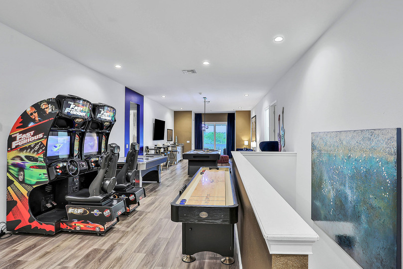 Head upstairs to the loft for entertainment for everyone