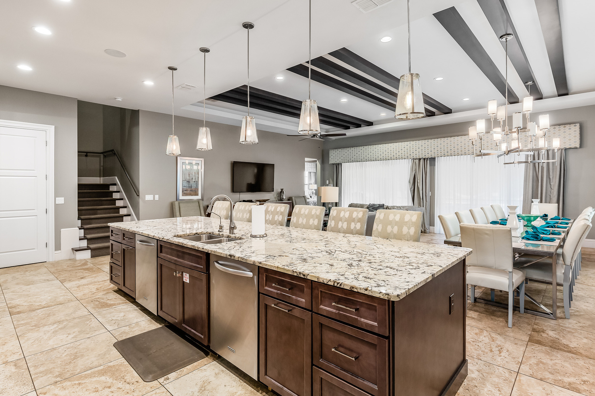 Tons of counter space and storage space