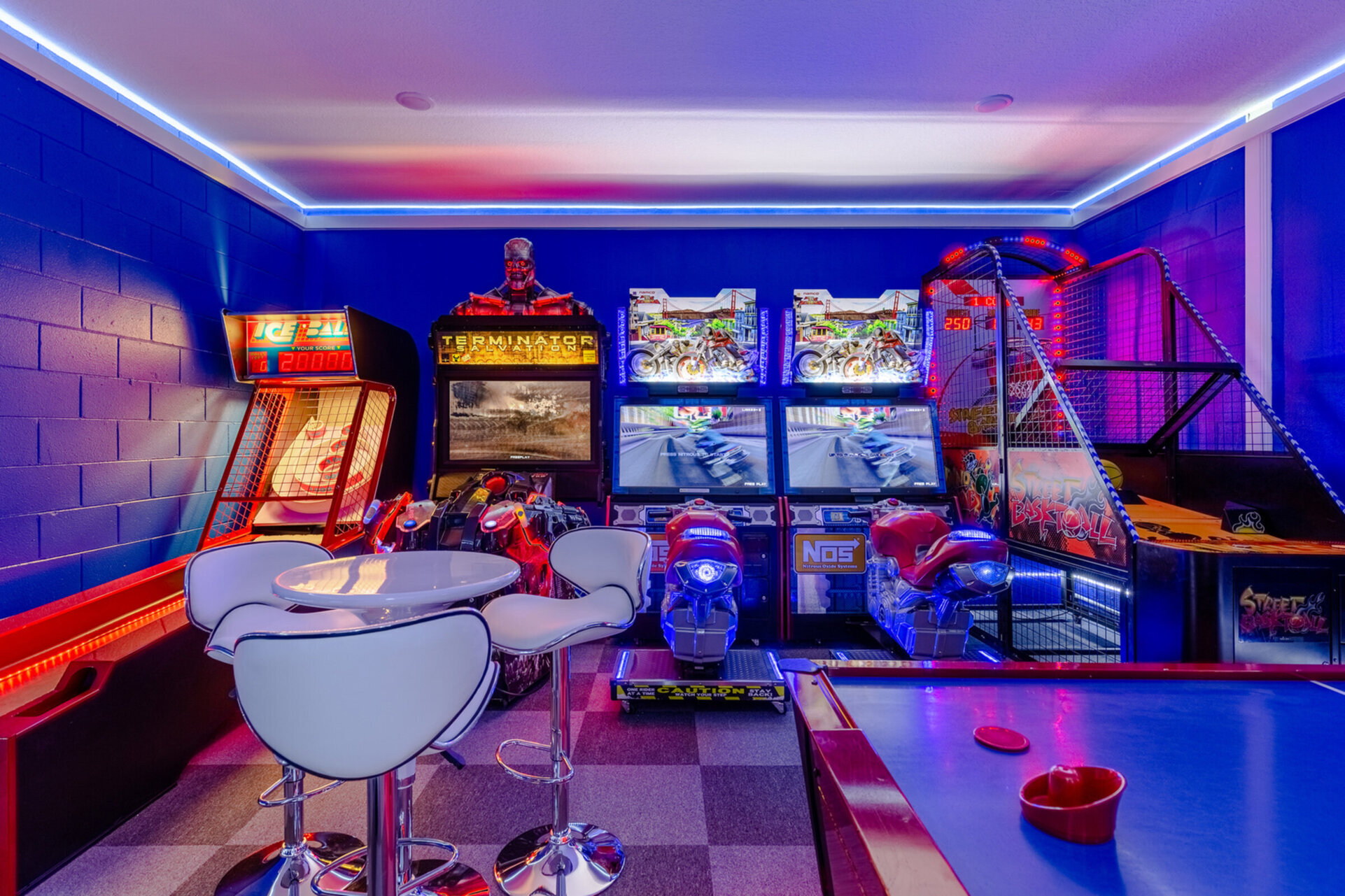 Kids of all ages will be overjoyed when they see the game room