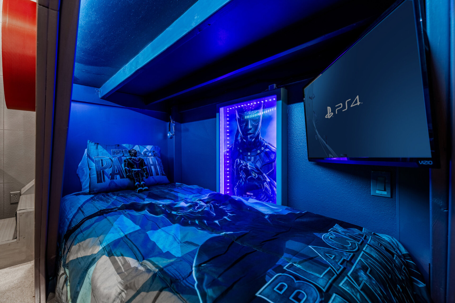 Each bed has a unique theme