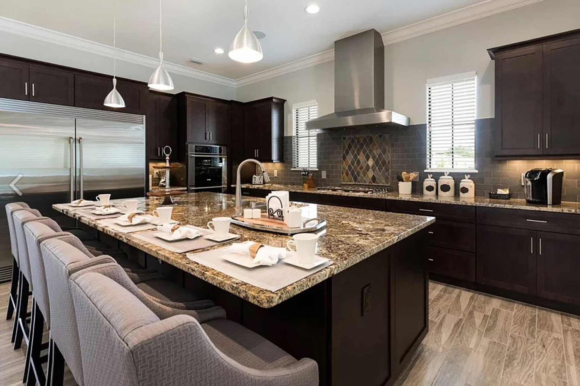 Cook a meal in the beautiful fully equipped kitchen