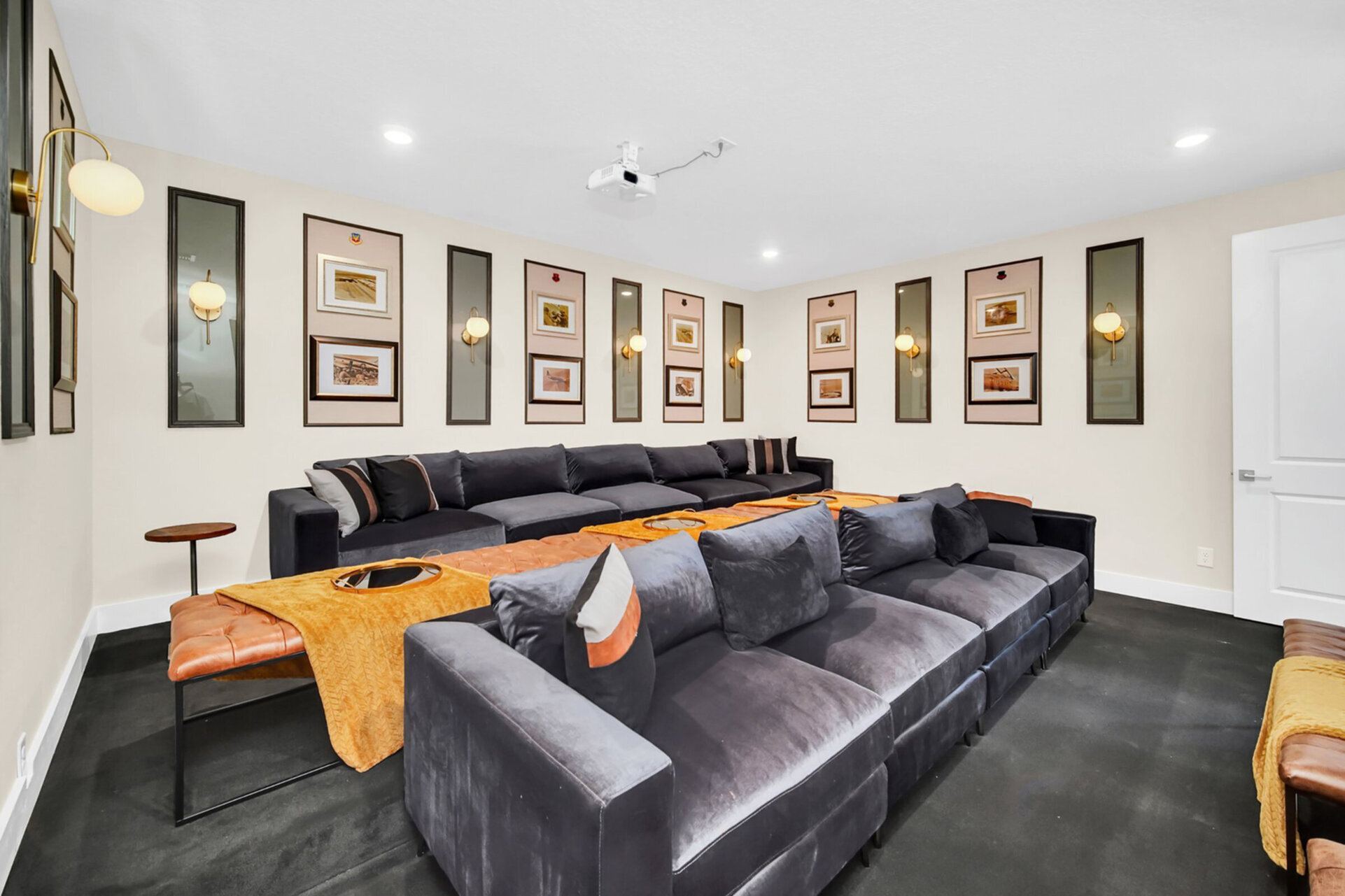 Enjoy movie night in your home private theater.