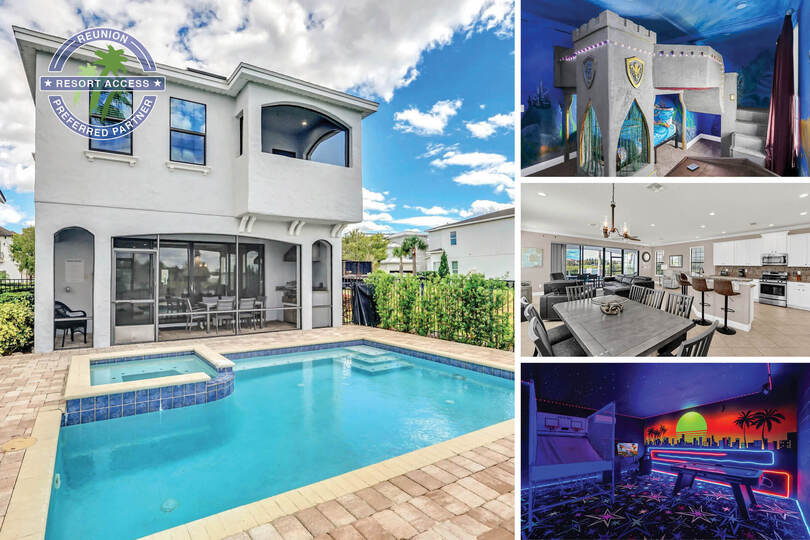 Orlando Oasis: Vila s 5 spalnicami, 6625, Kissimmee, United States