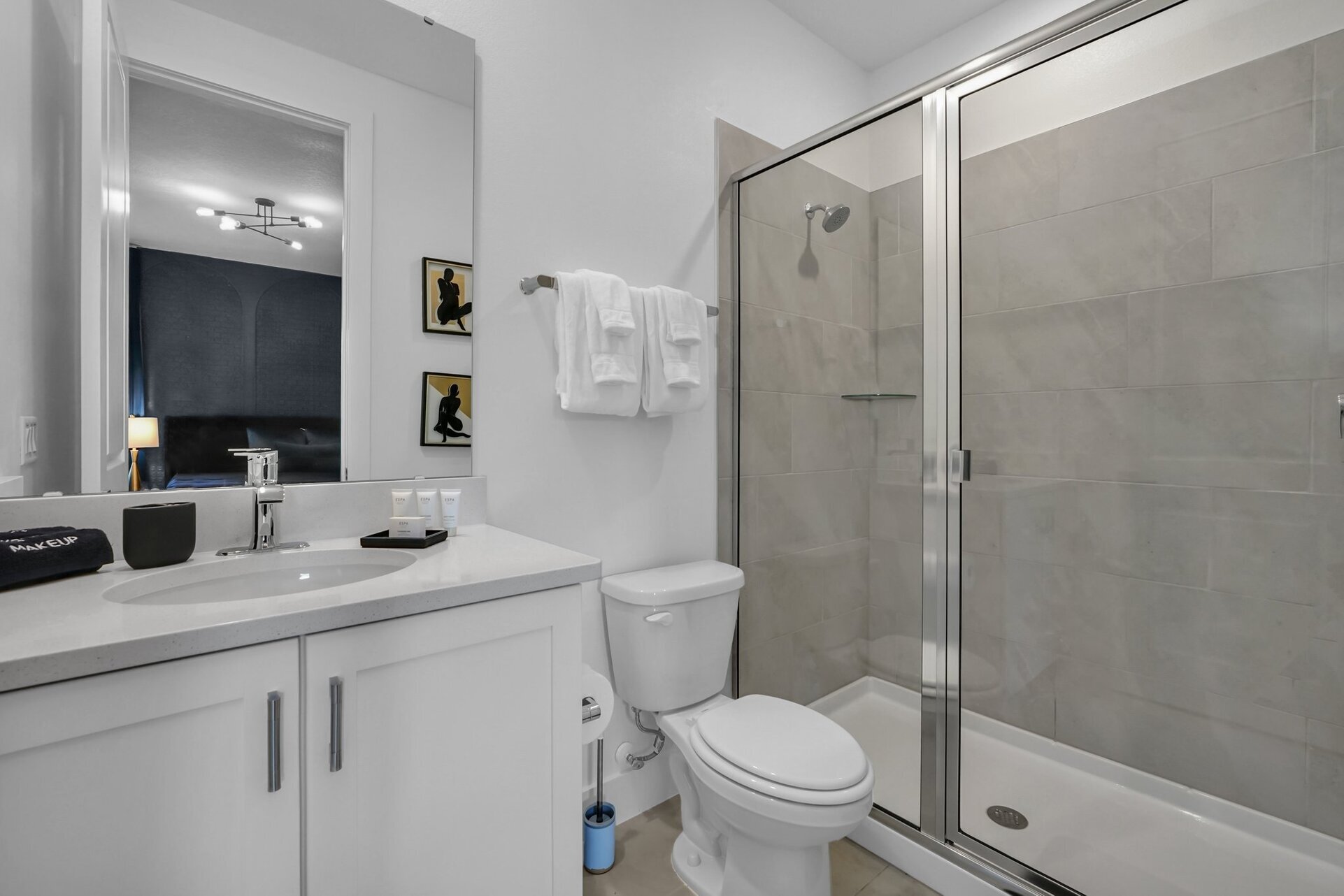 En-suite with walk-in shower