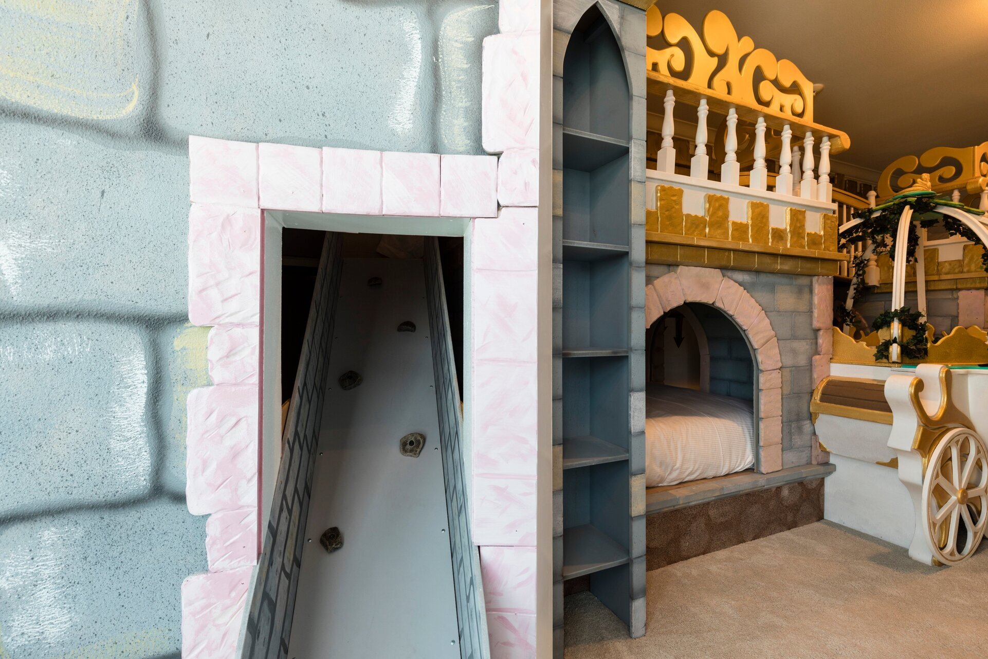 This custom built themed bedroom is perfect for princesses