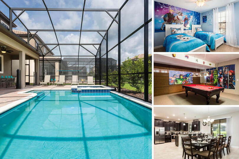 Orlando Oasis: Vila s 6 spalnicami, 6652, Davenport, United States