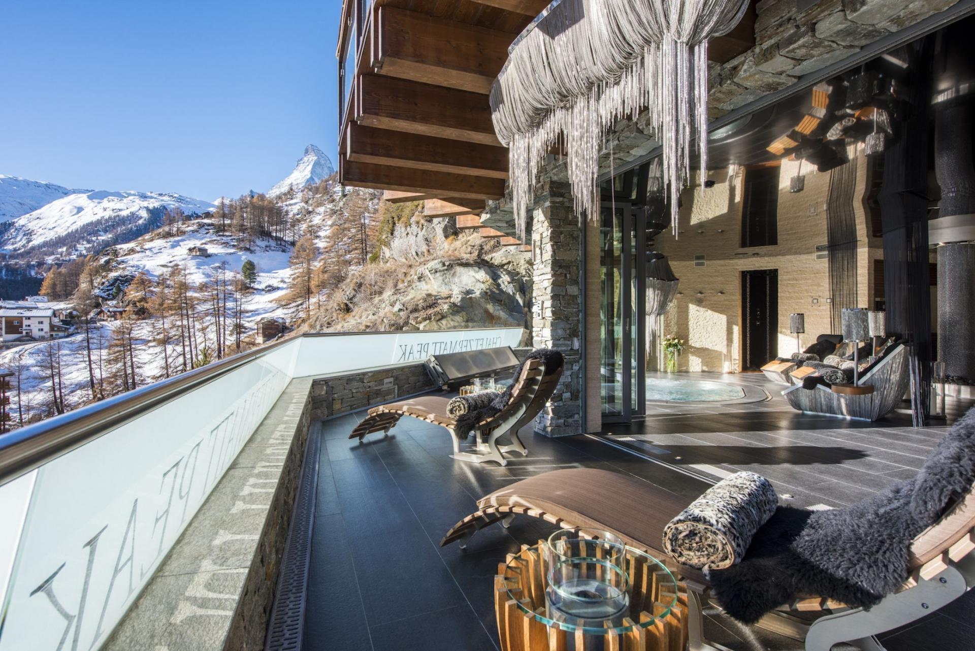 Razgledi na Matterhorn in alpska eleganca, luksuzna koča v Valaisu 1407