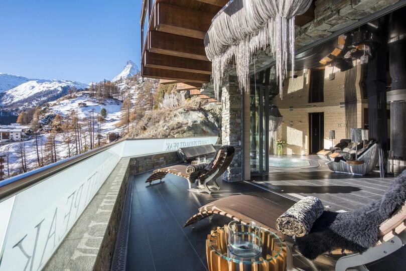 Razgledi na Matterhorn in alpska eleganca, luksuzna koča v Valaisu 1407