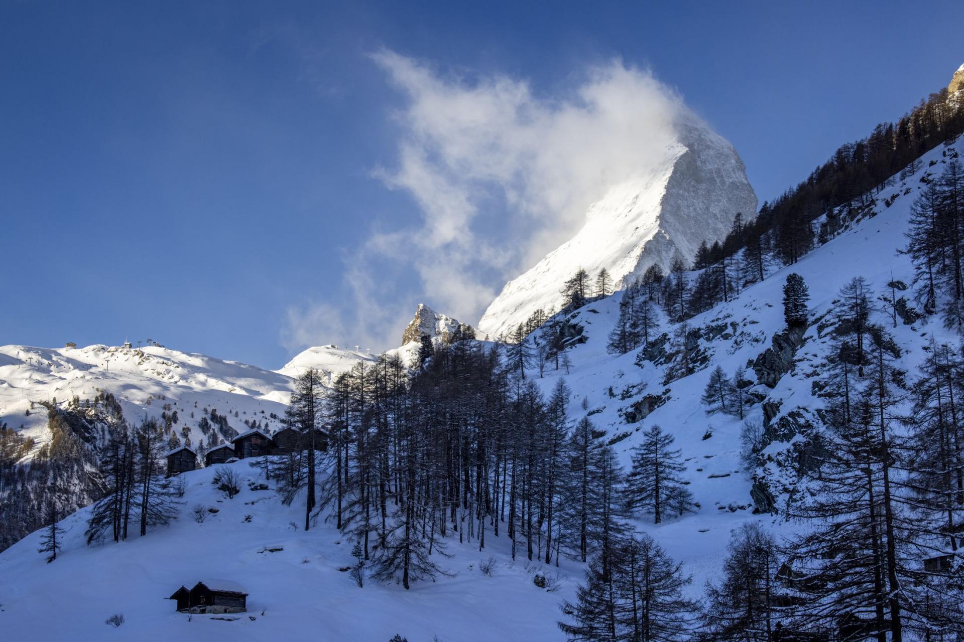 Razgledi na Matterhorn in alpska eleganca, luksuzna koča v Valaisu 1407